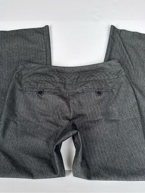 Joe B Charcoal Pinstripe Lowrise Bootcut Dress Pants